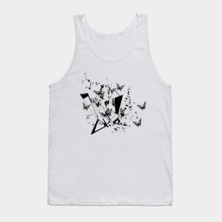 Abstract Line Art - Butterfly Tank Top